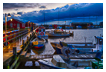  9430 - Ringkobing Harbor Clouds - - 