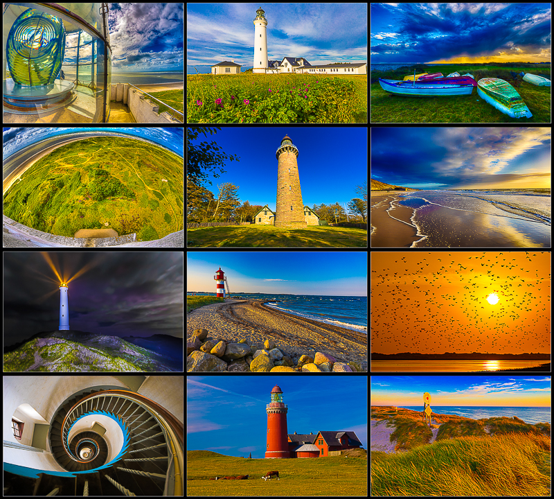 Die Nordseek&uuml;ste J&uuml;tlands - Leuchtt&uuml;rme und Mee(h)r - &Uuml;bersicht