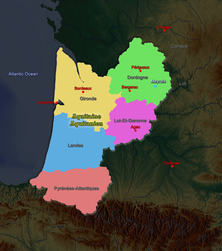 Aquitaine Departements