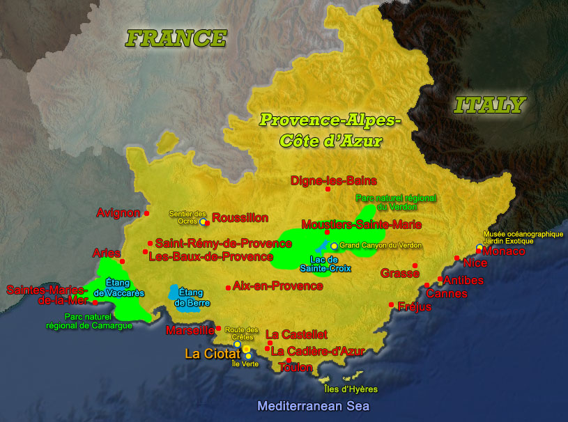 Map Provence